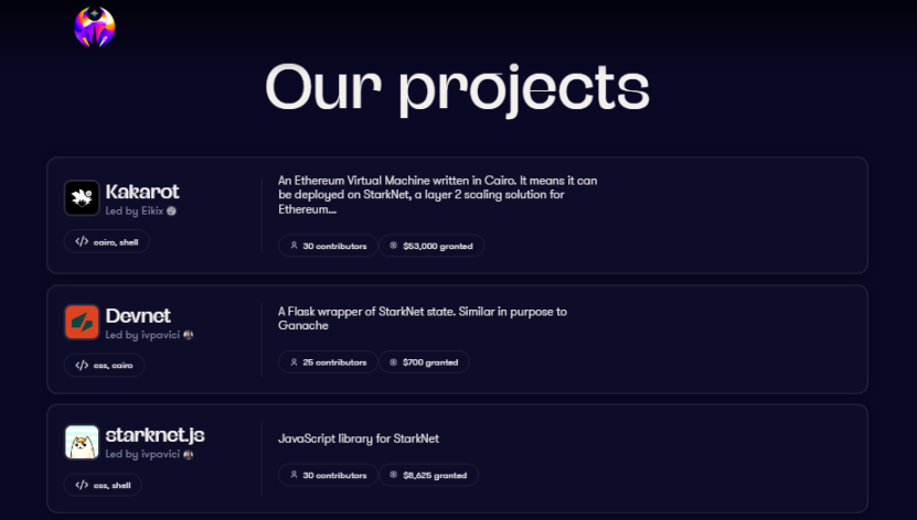 StarkNet 创新项目一览：开发者、艺术家、玩家有哪些新机会？