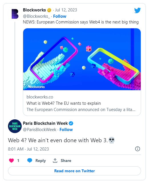 欧盟委员会提出Web4.0，是“噱头”还是颠覆