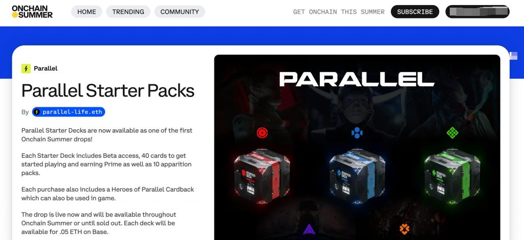 Base和Paradigm双巨头加持下，卡牌链游Parallel能否掀起加密新浪潮？