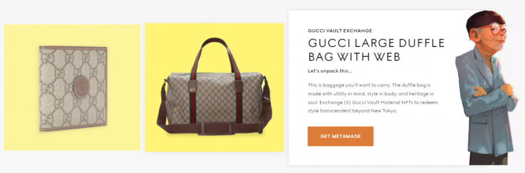 NFT不只是小图片，Gucci宣布支持用NFT兑换实物包袋
